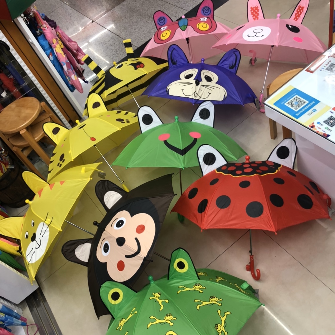 45 cm ear umbrella, children's umbrella, decorative umbrella, shaped umbrella, craft umbrella wholesale