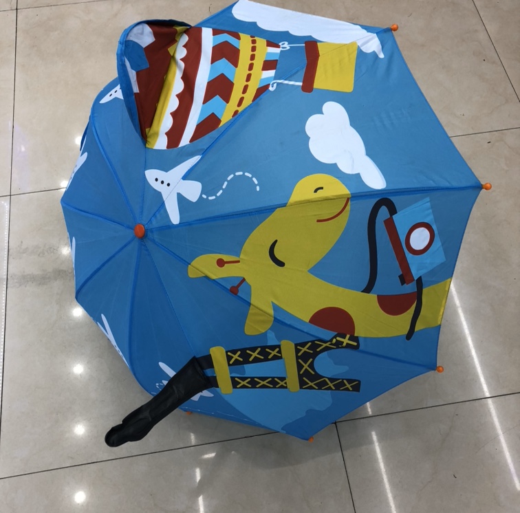 Cute Cartoon Children's Umbrella Ear Umbrella Arch Umbrella Shade From Rain Umbrella Long Handle