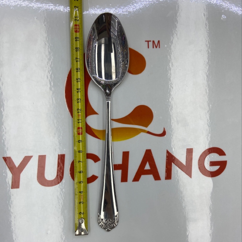 AC243不锈钢大勺子大叉餐刀刀叉勺细节图