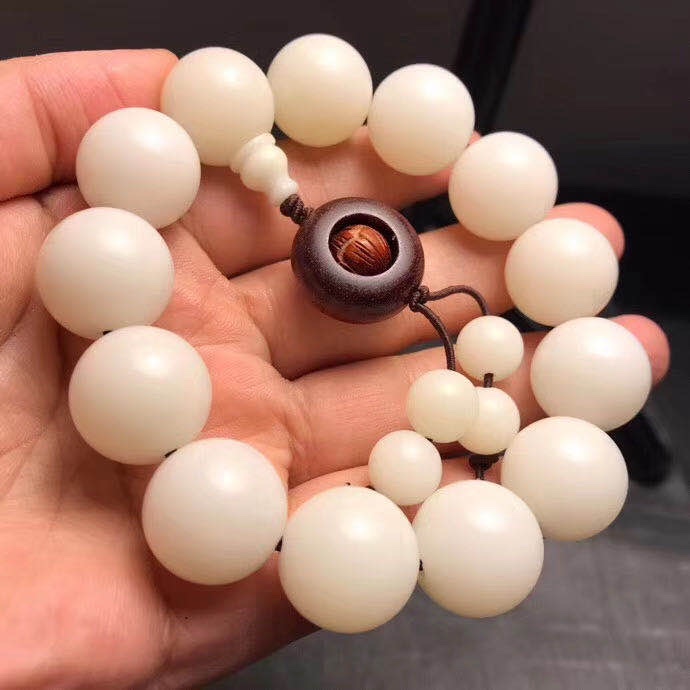 بوذا أبيض 18Mm الدم سوار هونولولو details Picture