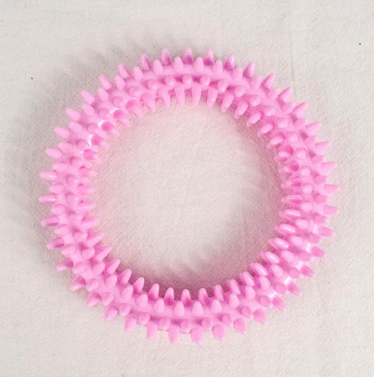 Manufacturers direct sales pet toys TPR molar ring toy Macaron TPR ring dog toy undefined