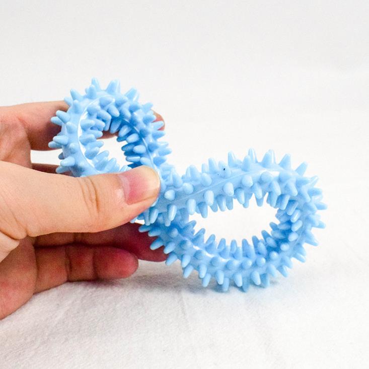 Manufacturers direct sales pet toys TPR molar ring toy Macaron TPR ring dog toy Application Scenario