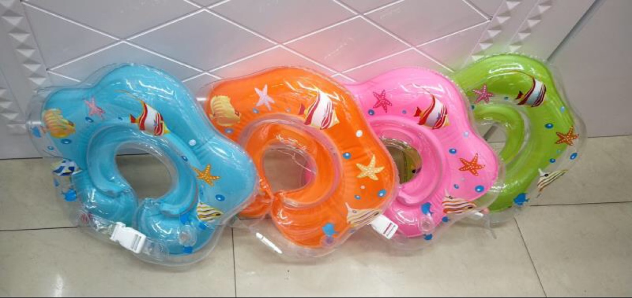 婴儿脖圈婴儿游泳圈繁星塑料玩具1446-1