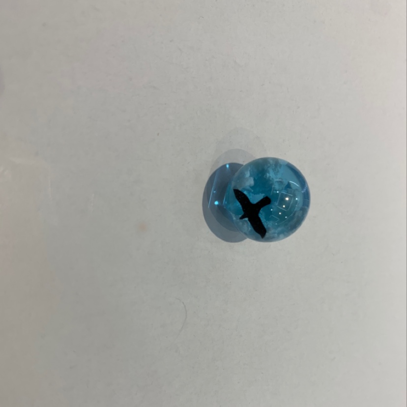 Blue Sky and White Clouds resin beads 16mm size jewelry accessory