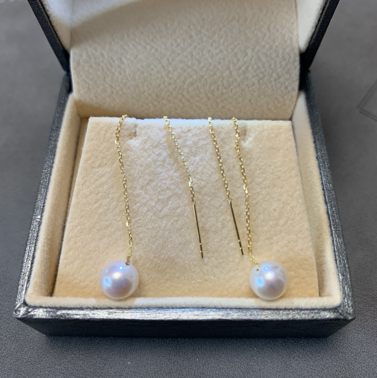 Natural Freshwater Pearl 18K Ear Line Light Luxury Intellectual Wind Ins Recommended details Picture