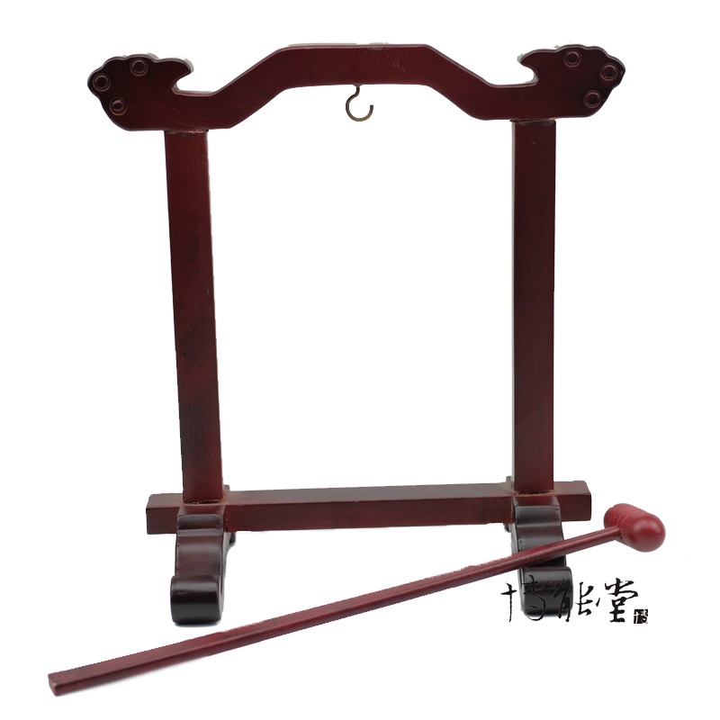 实木帝钟架，吊钟架挂钟架子敲钟架法器产品图