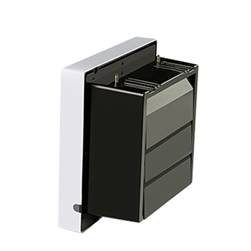 AKKOSTAR square exhaust fan 6/8/10/12 inches, single and double directional, can be equipped with a mesh cover, suitable for kitchens and bathrooms details Picture