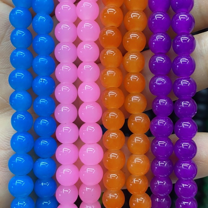 Colorful pearl strings available in multiple colors. Factory direct sales. Customized imitation pearl plastic beads based on samples Item Picture