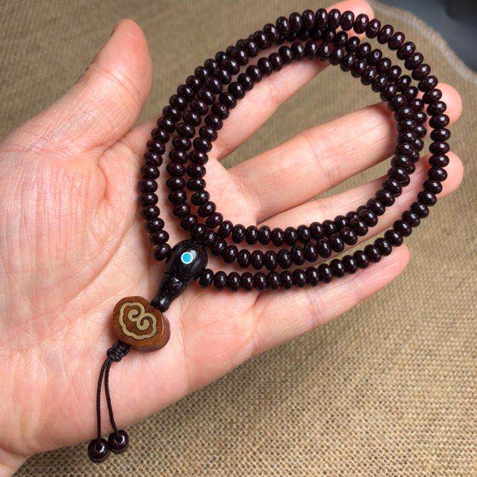 星月菩提朱砂小星月手链产品图