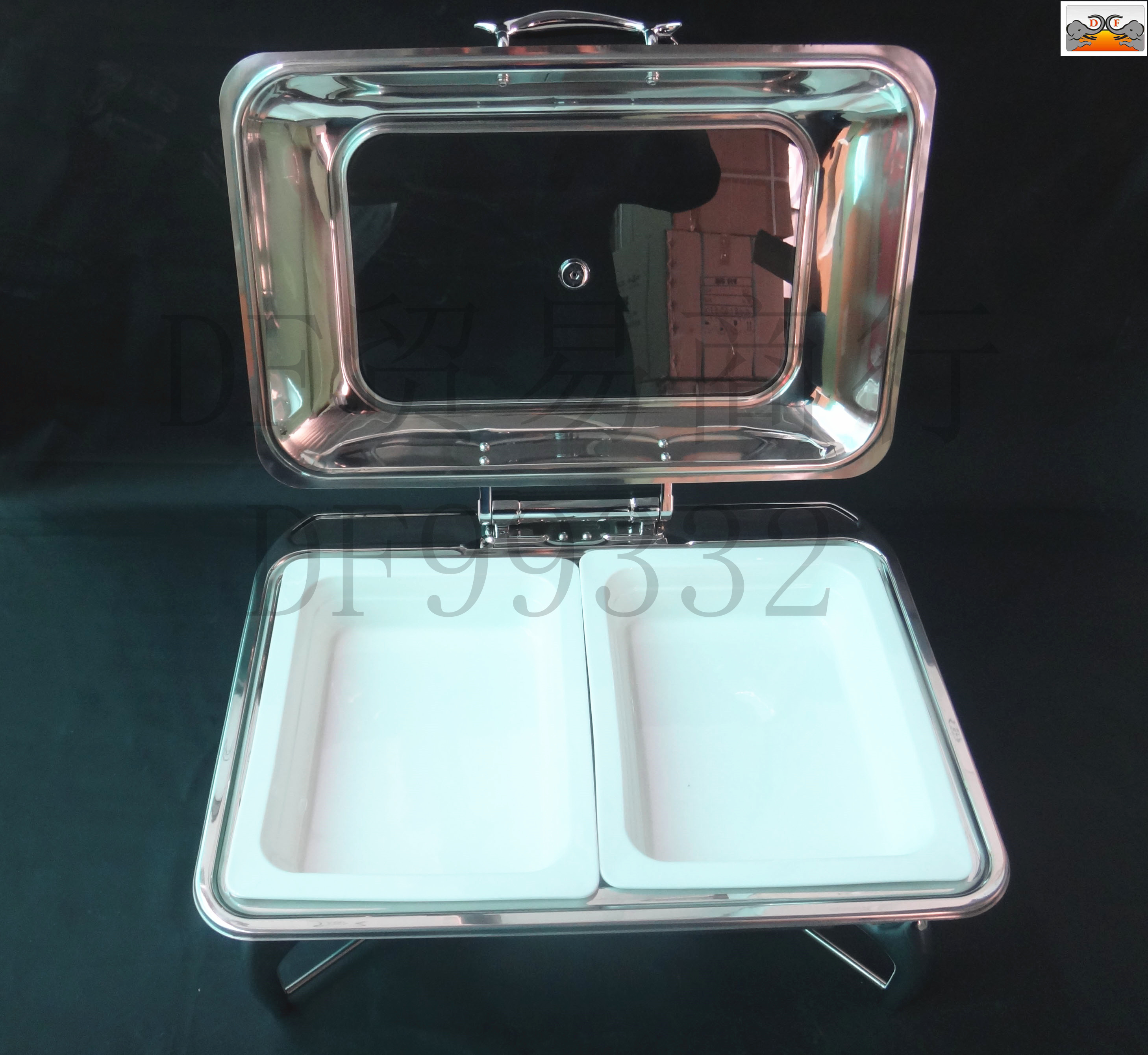 DF99730 Rectangular Visible hydraulic buffet stove Stainless steel Dining stove Alcohol stove DF TRADING HOUSE detail image 4