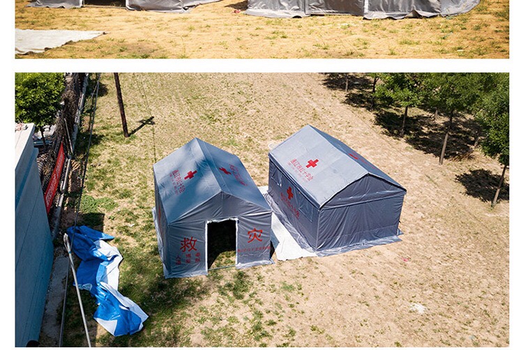 3.2x3.7x2.66M救灾帐篷、红十字会救灾帐篷，符合国家民政局、红十字会救灾标准。细节图