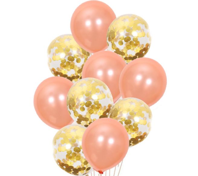 12 "2.8g rose gold paper latex balloon set for birthday wedding party decoration thumbnail