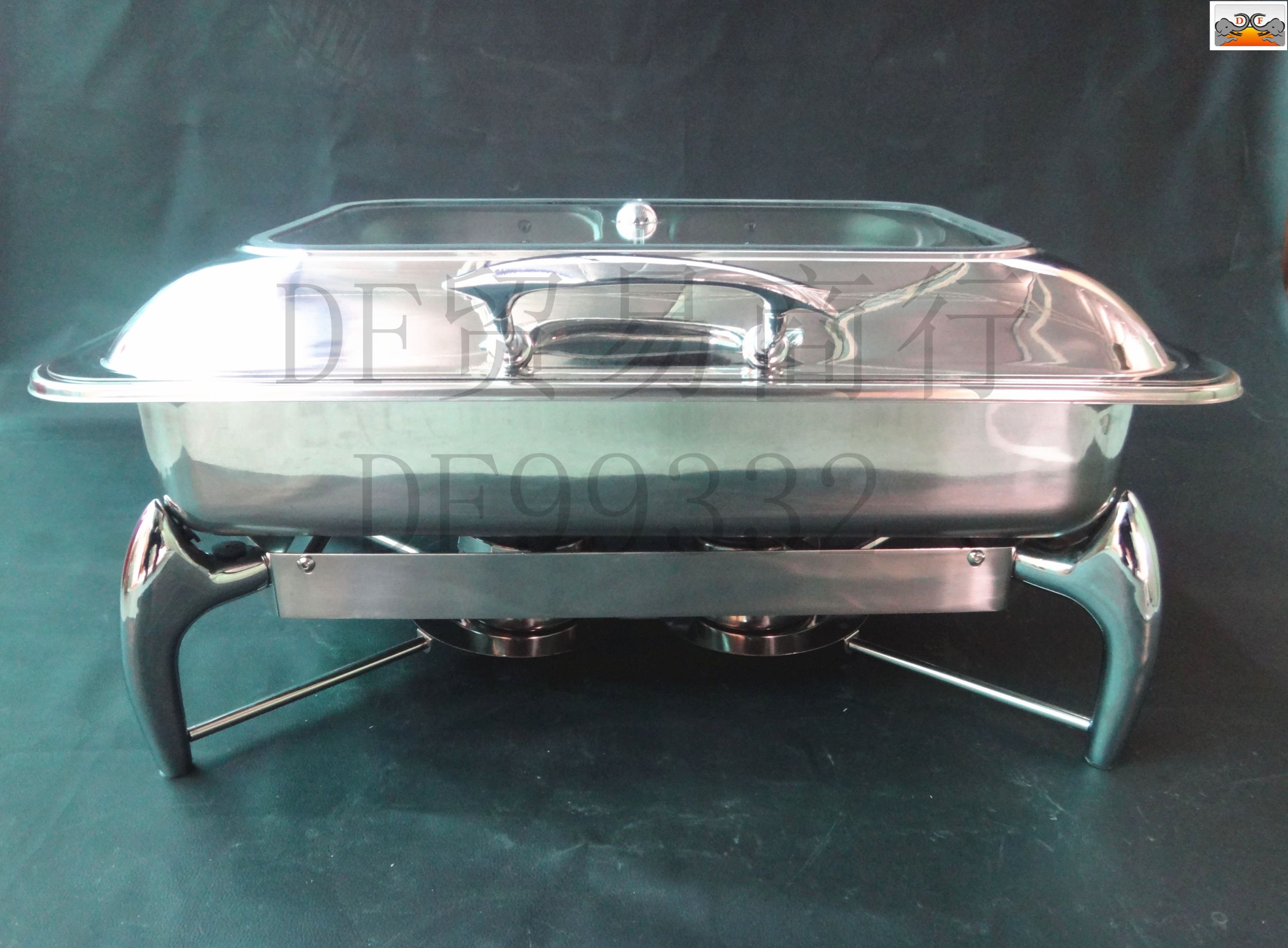 DF99730 Rectangular Visible hydraulic buffet stove Stainless steel Dining stove Alcohol stove DF TRADING HOUSE