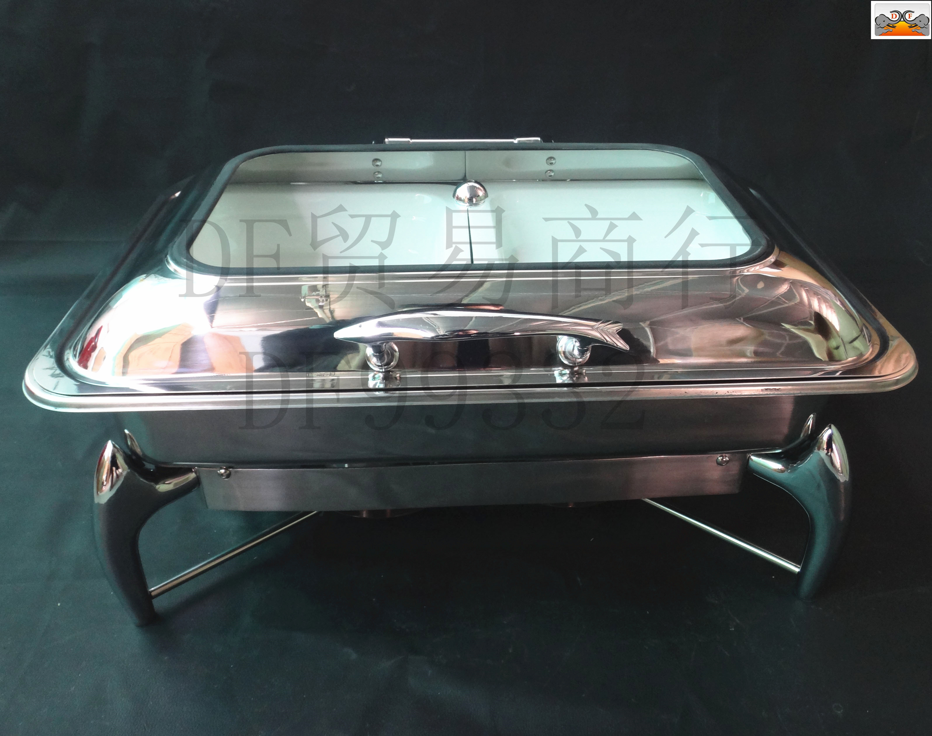 DF99730 Rectangular Visible hydraulic buffet stove Stainless steel Dining stove Alcohol stove DF TRADING HOUSE detail image 1