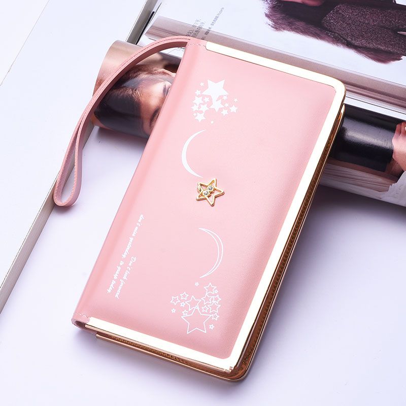 New ladies long wallet trend simple joker fashion phnom Penh single zipper mobile phone bag manufacturers direct sale full figure