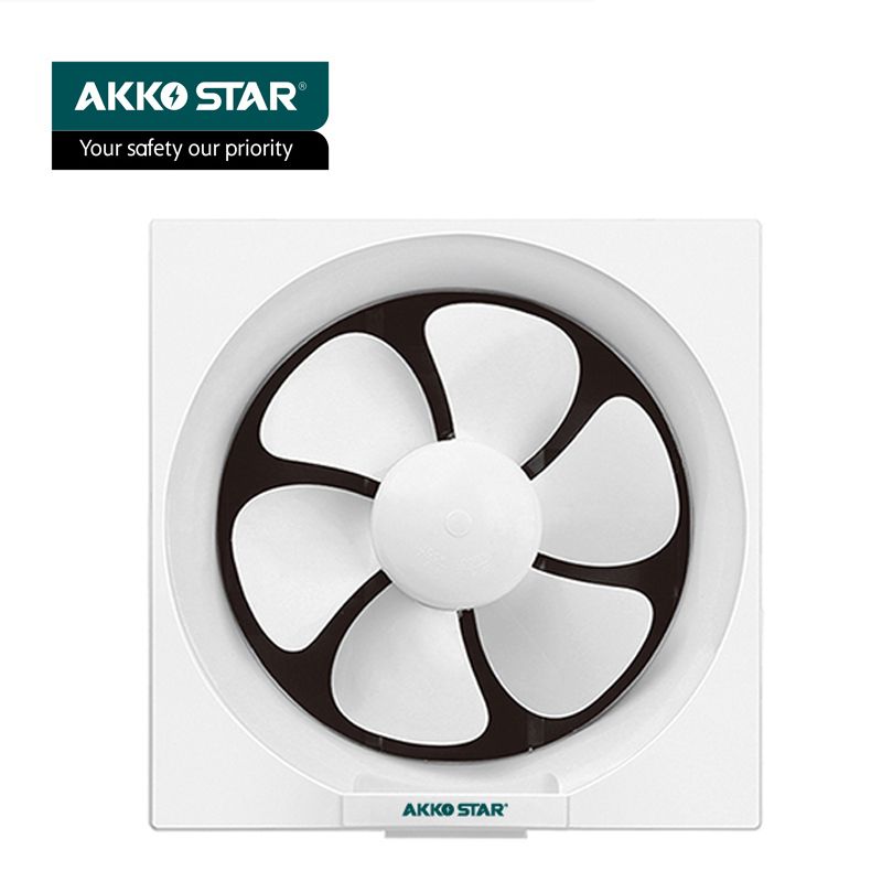 AKKOSTAR square exhaust fan 6/8/10/12 inches, single and double directional, can be equipped with a mesh cover, suitable for kitchens and bathrooms