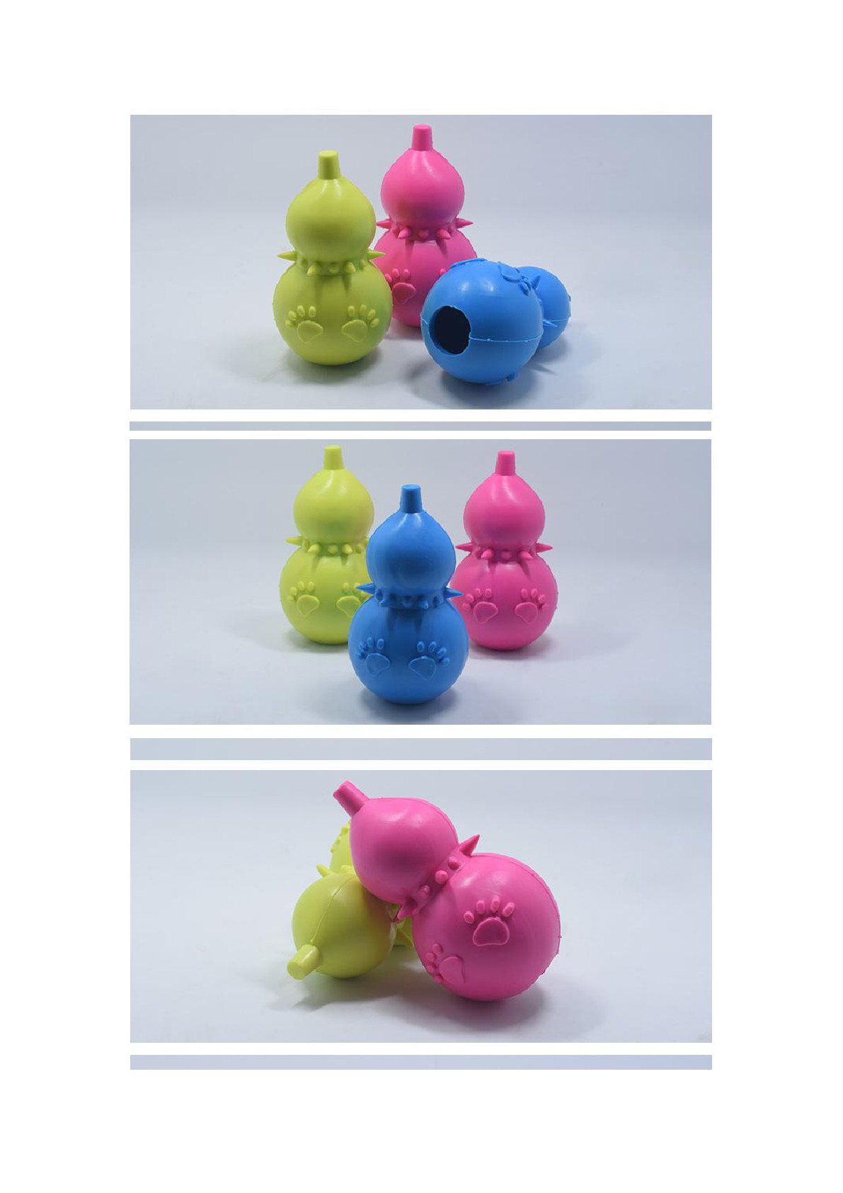 Manufacturers direct sales pet toys tpr environmental protection barbed gourd dog toy grinding teeth bite resistant rubber dog toys Application Scenario