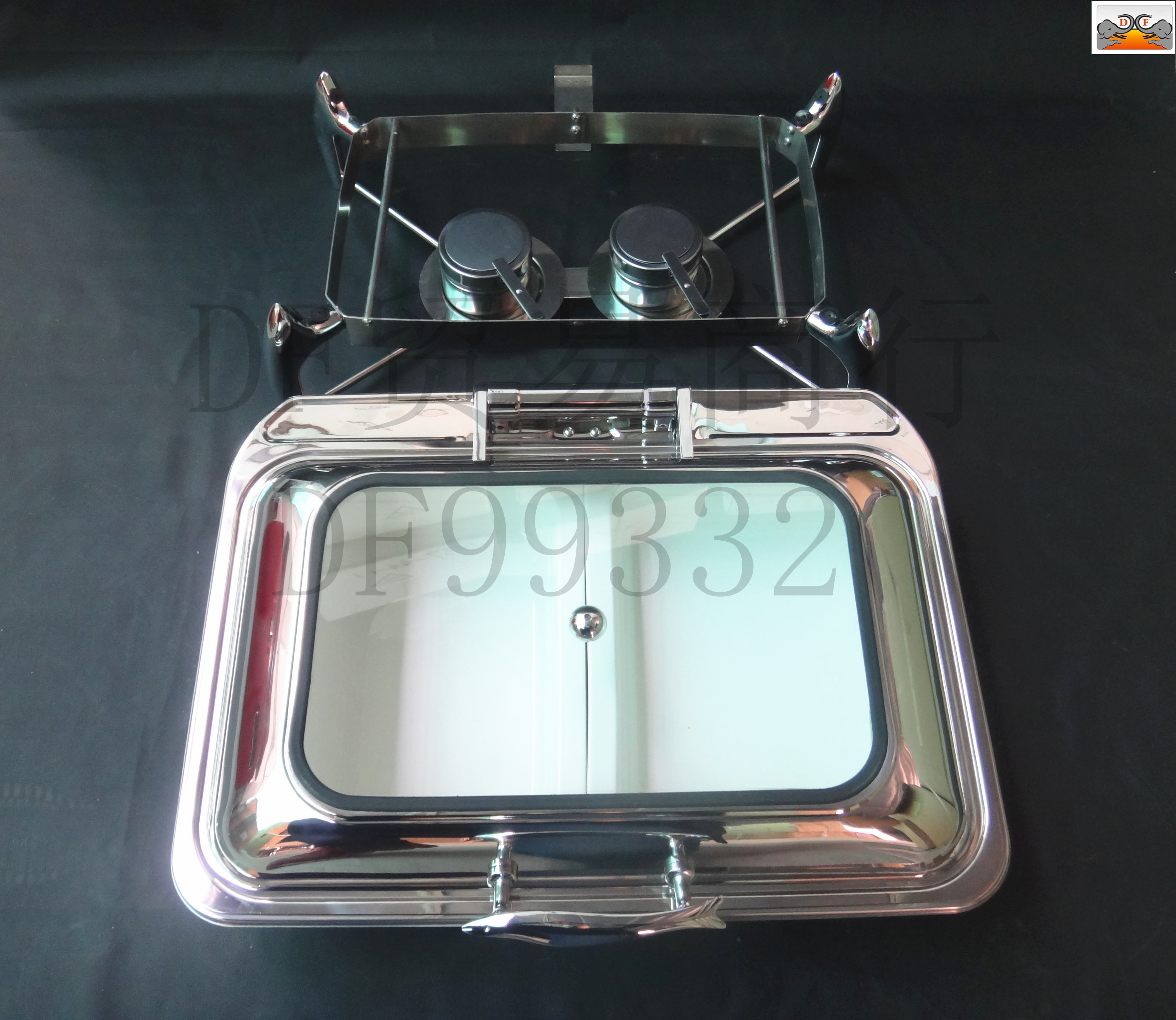 DF99730 Rectangular Visible hydraulic buffet stove Stainless steel Dining stove Alcohol stove DF TRADING HOUSE detail image 3