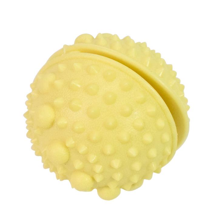 Manufacturers direct sales of pet toys Macaron TPR bite resistant spherical with thorns leakage ball dog teeth leakage ball Item Picture