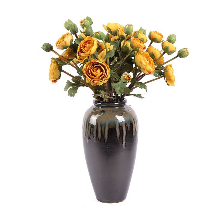 Three high-quality artificial flowers from Yiwu, including hand-held lotus, artificial roses, silk flowers, artificial flowers and artificial flowers details Picture