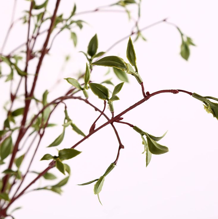 Yiwu quality products: Simulated willow leaf buds, willow twigs, green leaves, indoor studio shooting props, simulated branches Specification image