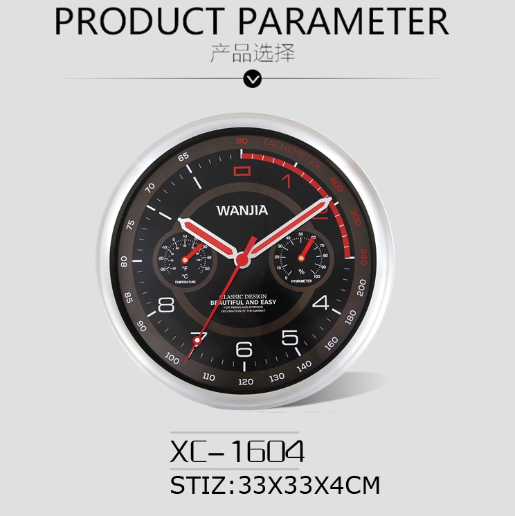 Clock, wall clock, living room, fashionable, modern, simple and elegant, creative, silent electronic watch, clock, wall clock 1604 Specification image