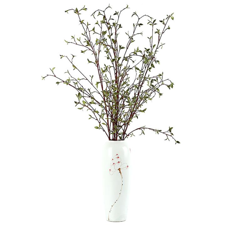 Yiwu quality products: Simulated willow leaf buds, willow twigs, green leaves, indoor studio shooting props, simulated branches