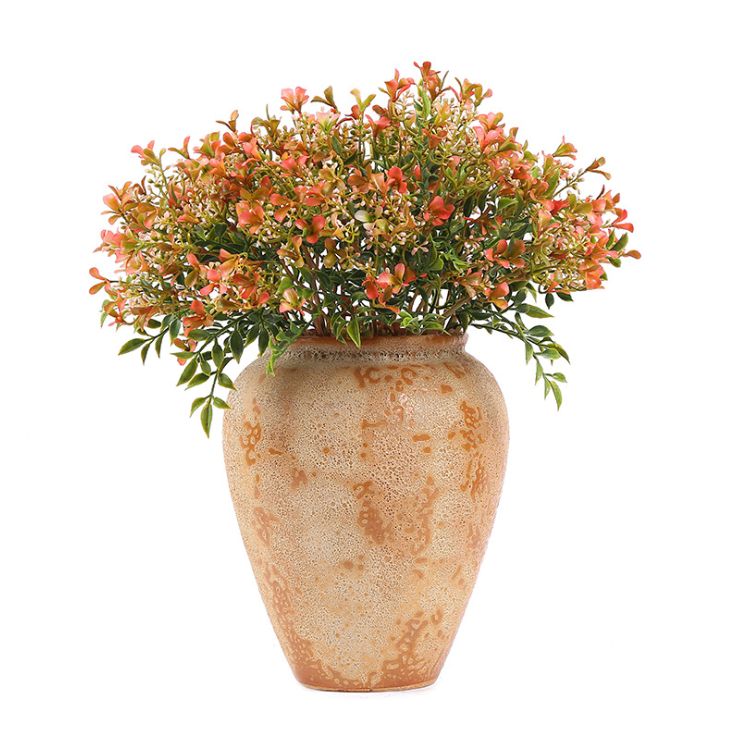 Yiwu quality artificial flowers: 5-head small floral patterns, European-style living room decorative items, wedding floral art, plastic artificial flowers