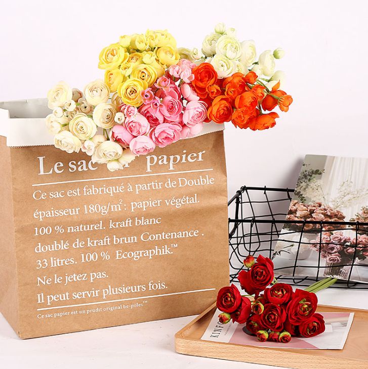 6 high-quality hand-held notes from Yiwu, including artificial rose and lotus flowers, artificial rose flowers, silk flowers and artificial lotus flowers Specification image