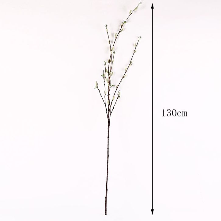 New cat willow willow branch artificial plant flower arrangements from Yiwu, paired with shooting props and floor-standing decorative flower arrangements Specification image