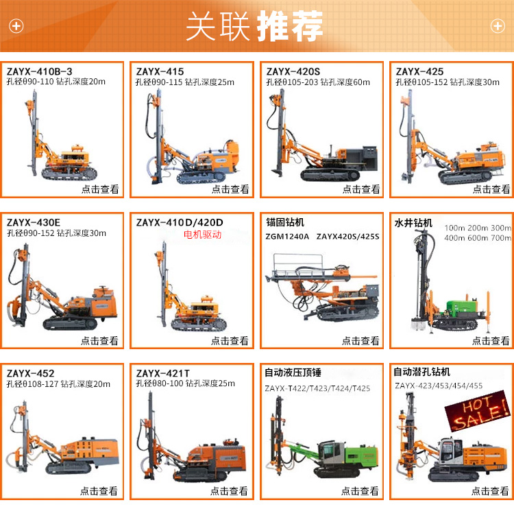 欧佩克ZAYX-430E 深度30m 70kw直径105mm重型采矿DTH钻机出售详情图10