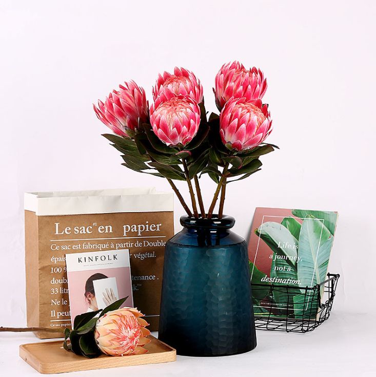 Yiwu quality products high-end simulation film, emperor flower simulation flower 霸王花 home decoration artificial flower, wedding arrangement longevity flower simulation emperor flower simulation 霸王花