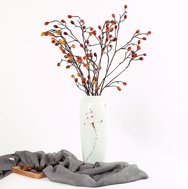 Yiwu's high-quality artificial flowers, 2-pronged pistachios, creative and fashionable new home scene decoration, garden home decoration, Chinese-style decoration, artificial fruits, artificial plants Application Scenario