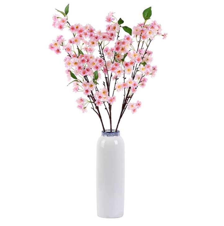 Yiwu good goods imitation real flower manufacturers direct mini branch cherry blossom wedding studio DIY shooting props thumbnail