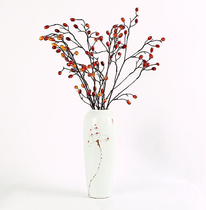 Yiwu's high-quality artificial flowers, 2-pronged pistachios, creative and fashionable new home scene decoration, garden home decoration, Chinese-style decoration, artificial fruits, artificial plants details Picture
