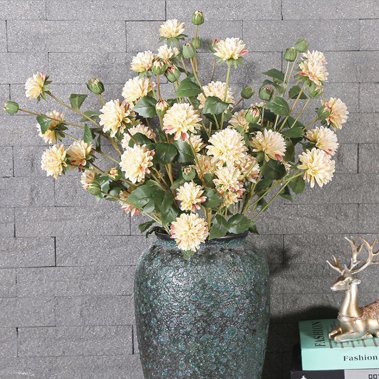 Yiwu good goods shooting props 10 Gorse simulation flower wedding home decoration flower material simulation plant simulation flower fake flower artificial flower silk flower beauty chrysanthemum simulation gorse thumbnail