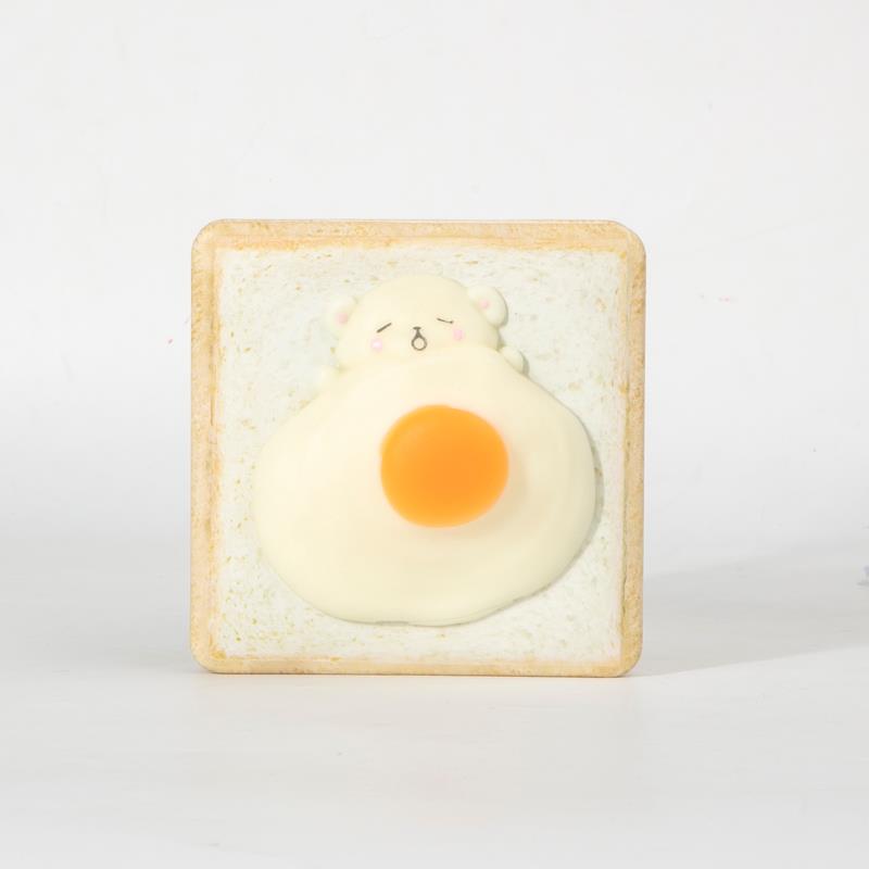 Xin Hong Lian Hua Stationery Bread Soft Bear Decompression Password Toast Essence Creative Korean Edition Hardcover Finger Notebook 20149 details Picture