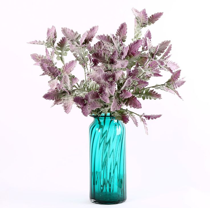 Yiwu Quality artificial plants 85cm bristle process 33 leaf bristle silver leaf Chrysanthemum Home Decoration Artificial flower bristle and fleece Plant Green Plant Artificial Green Plant Artificial green leaf home decoration