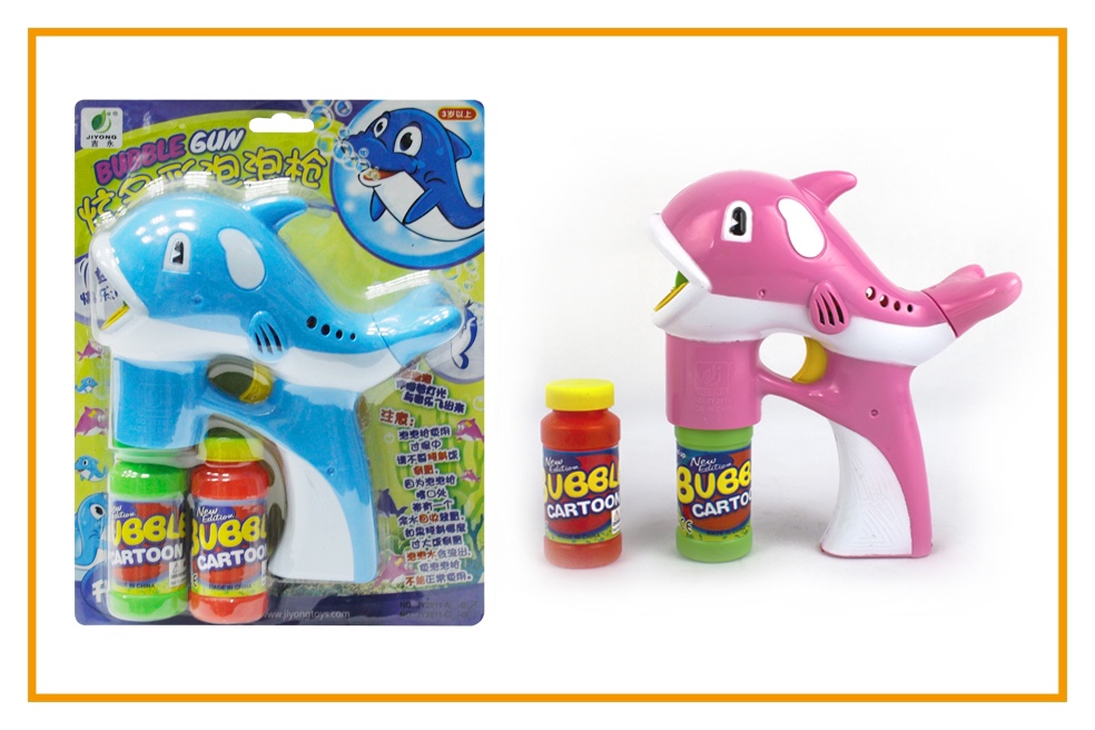 儿童吹泡泡机全自动抖音同款玩具网红电动发光海豚泡泡枪魔法棒详情图5