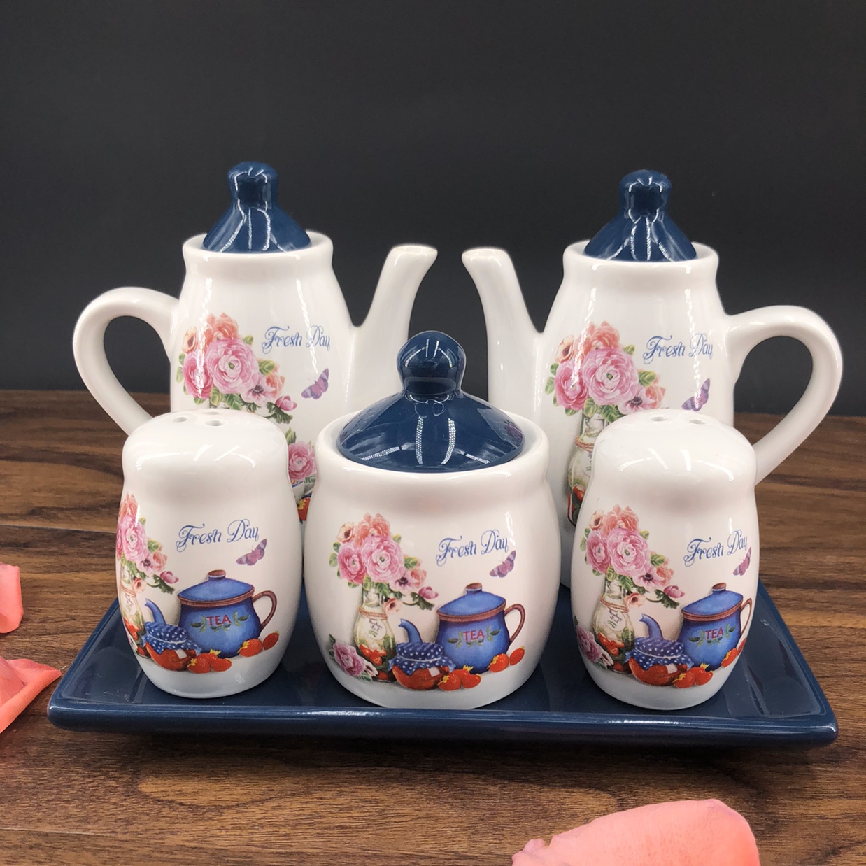 Five-piece oil pot salt tank set thumbnail