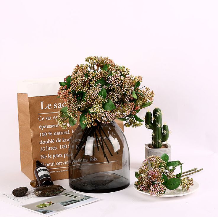 Yiwu good goods a bunch of grapes fruit field background manual flower arrangement living room decoration simulation horticultural simulation plastic fruit plastic green plant simulation green plant home decoration outdoor decoration engineering thumbnail