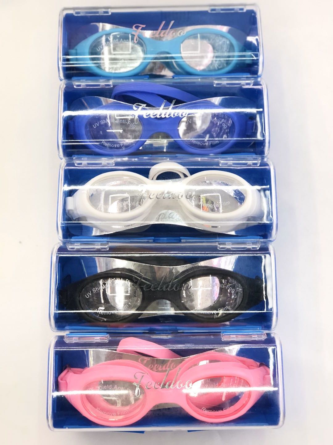Feiduo's new adult anti-fog swimming goggles and new large box swimming goggles detail image 5