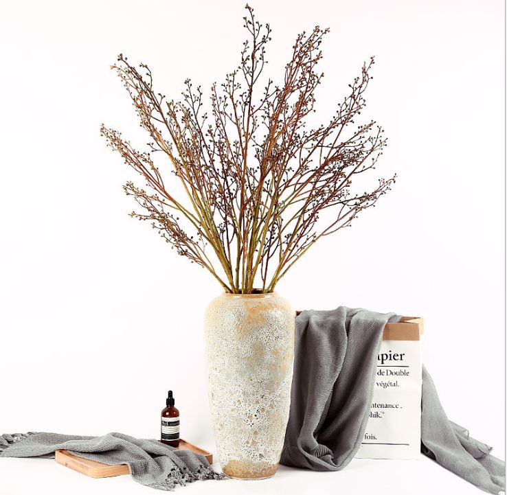 Yiwu high-quality artificial flower wholesale, Doudou tree branches, home decoration artificial flowers, wedding supplies, photography props, artificial fruit branches, branches, artificial green plants, garden landscape, home window display projects