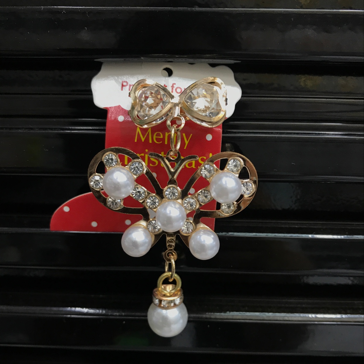 国风铜皮珠胸针蝴蝶结古风发簪耳饰配件女can金珠流苏耳丁铜制装饰珠子