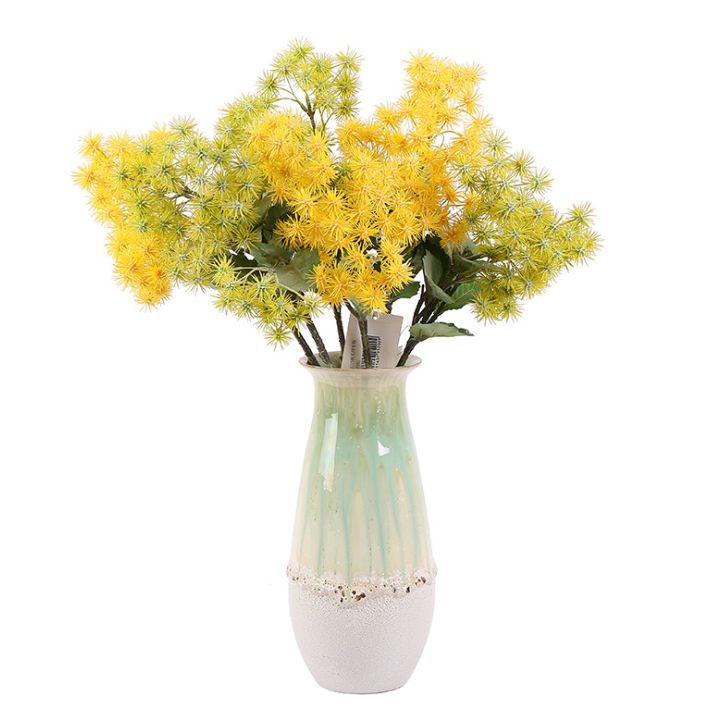 Yiwu good goods simulation plant single branch thorns hairball simulation flower fake flower home wedding photography decoration simulation plastic green plant simulation plant fruit plant wall accessories simulation fruit thumbnail