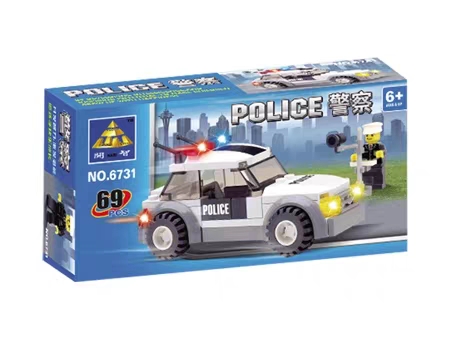 玩具乐高 Lego 益智玩具交通警察巡逻车积木玩具6731积木