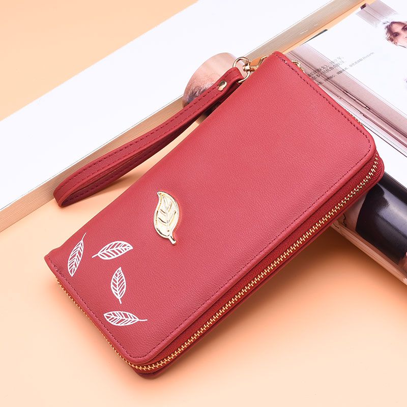 New women long simple Korean version of change mobile phone single zip portable wallet large capacity manufacturers direct full figure