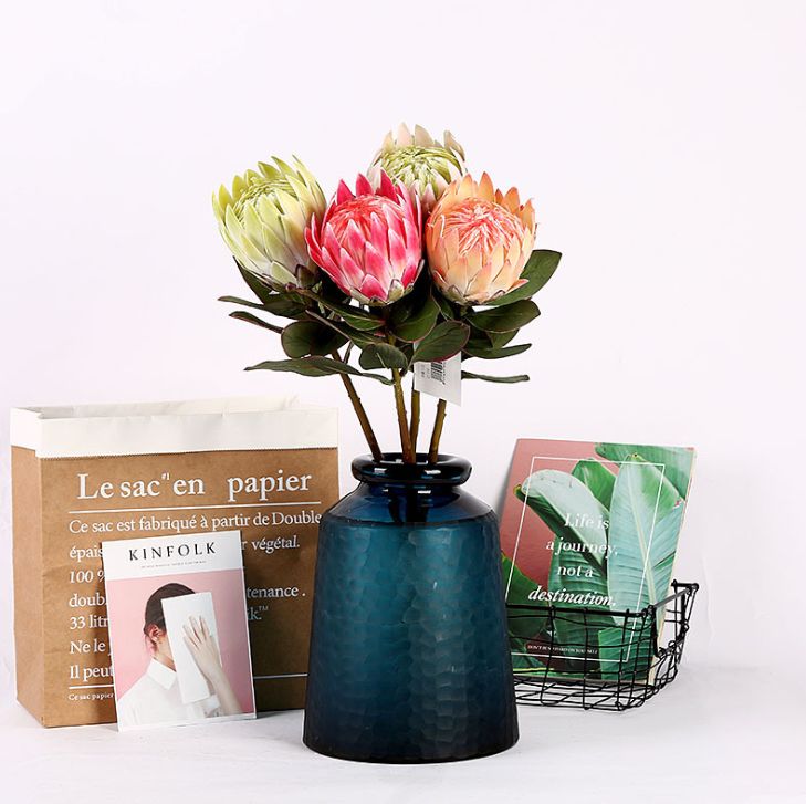 Yiwu quality products high-end simulation film, emperor flower simulation flower 霸王花 home decoration artificial flower, wedding arrangement longevity flower simulation emperor flower simulation 霸王花 details Picture