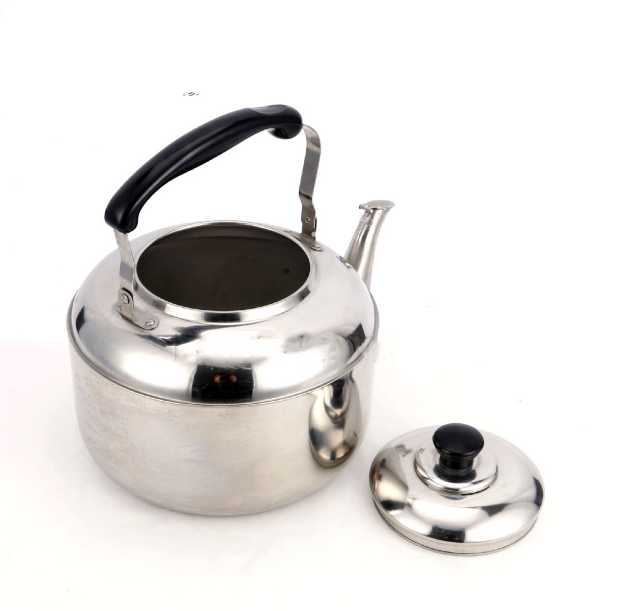 厂家现货 外贸7L中宝壶 不锈钢烧水壶 点木柄多用茶壶 电磁炉通用