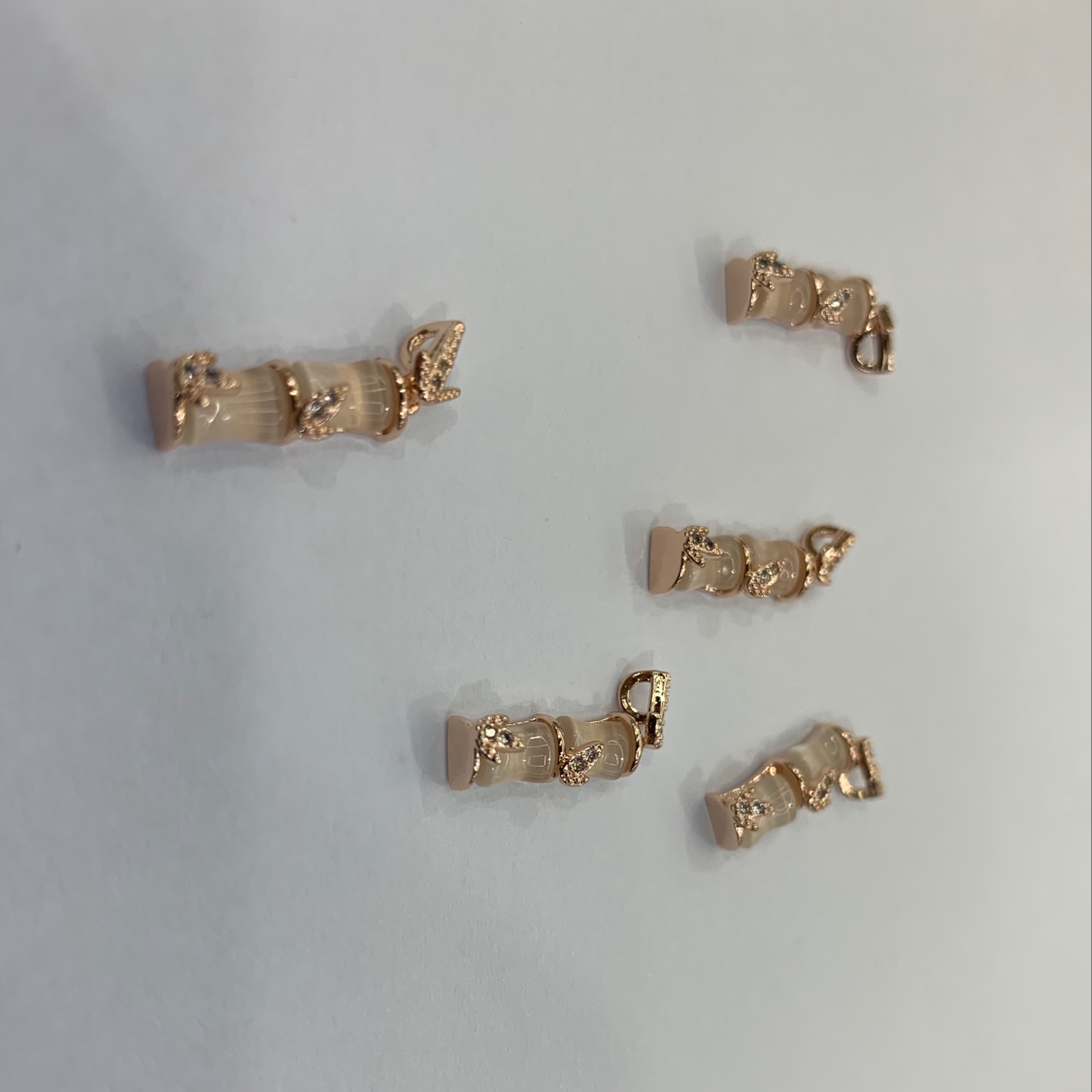 Copper zircon bamboo pendant pendant jewelry accessories real gold plating color can be customized thumbnail